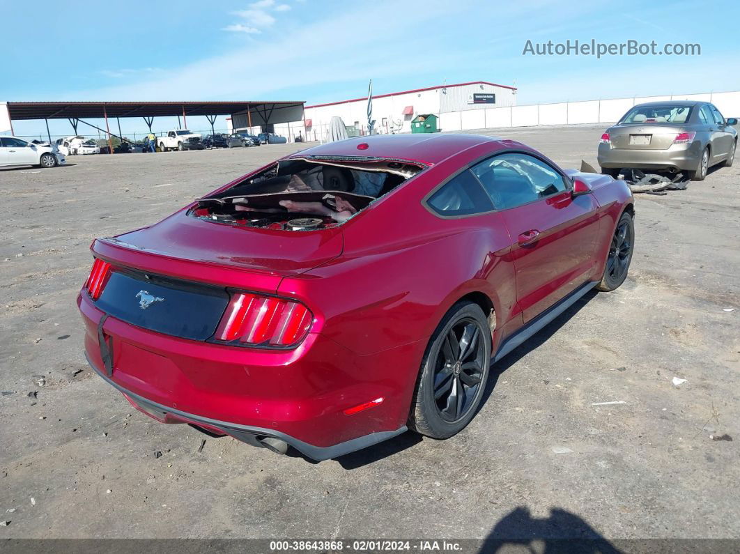 2016 Ford Mustang Ecoboost Maroon vin: 1FA6P8TH6G5220171