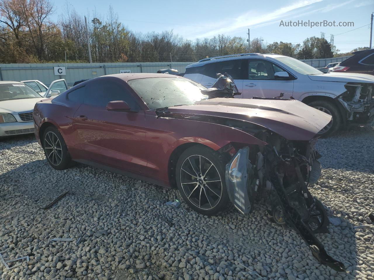 2016 Ford Mustang  Red vin: 1FA6P8TH6G5272318