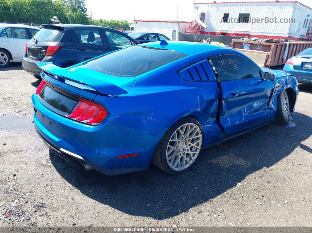 2020 Ford Mustang Ecoboost Fastback Blue vin: 1FA6P8TH6L5178269