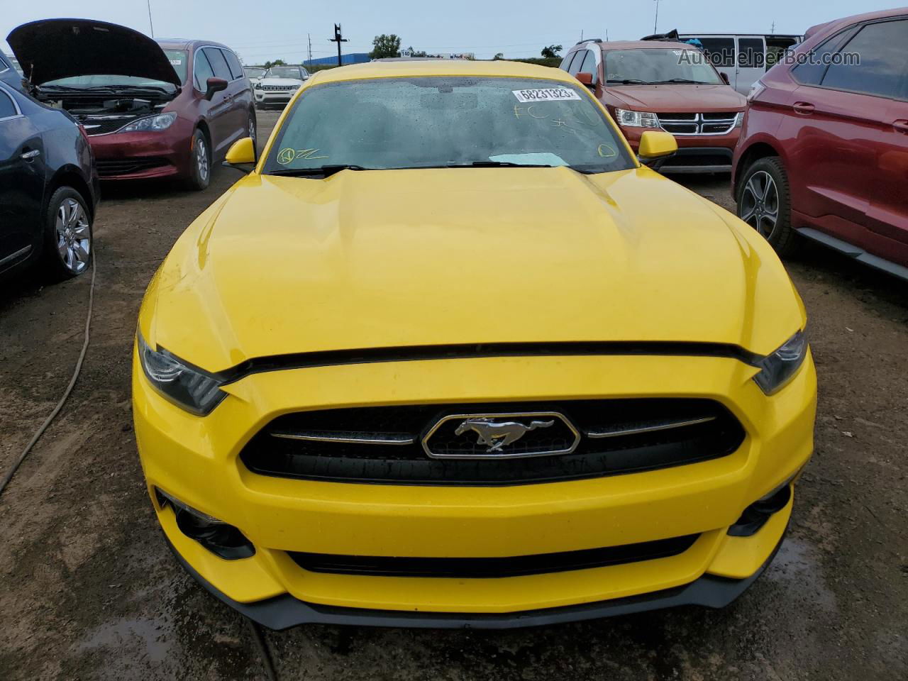 2015 Ford Mustang  Yellow vin: 1FA6P8TH7F5374905