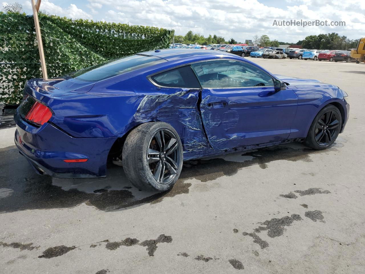 2015 Ford Mustang  Синий vin: 1FA6P8TH7F5392210