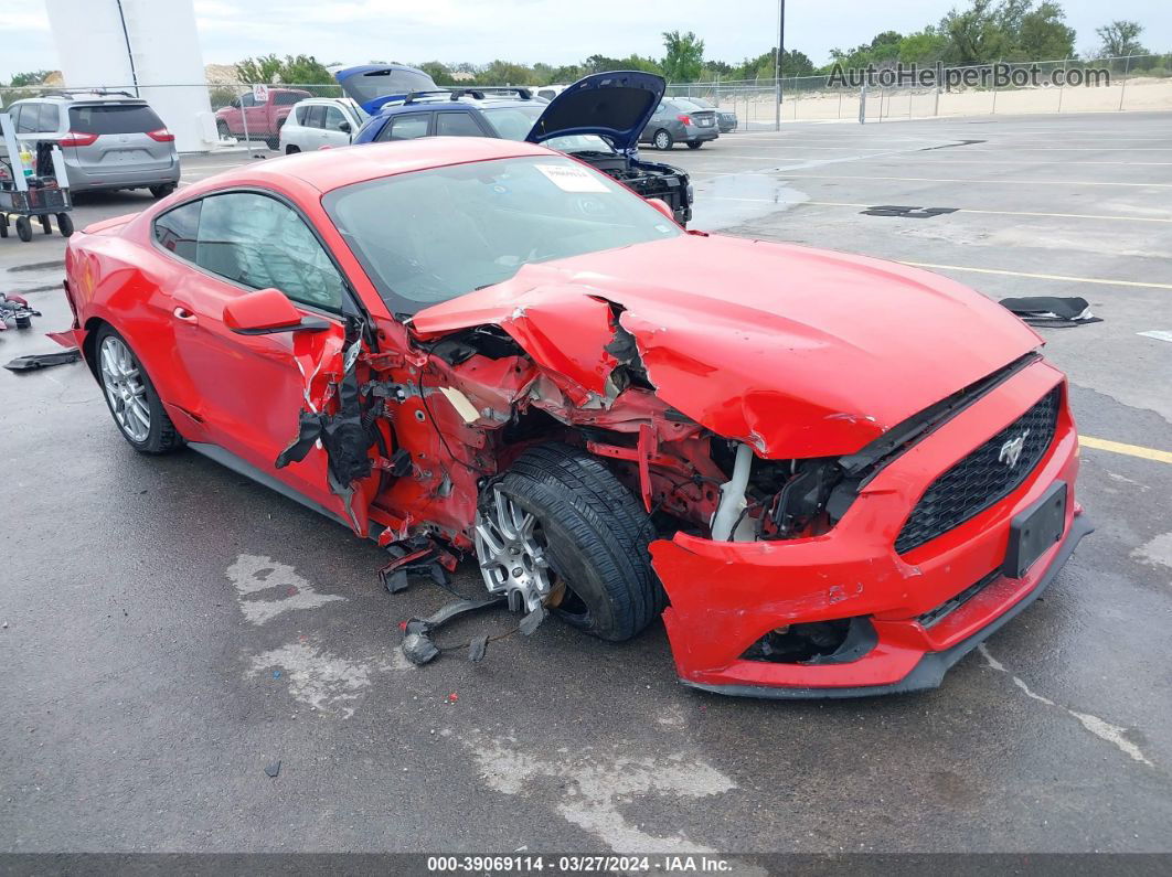 2016 Ford Mustang Ecoboost Red vin: 1FA6P8TH7G5222186