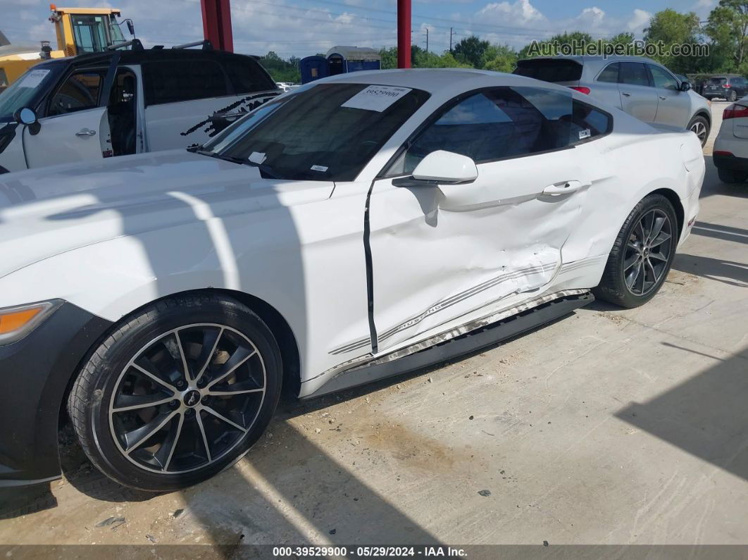 2016 Ford Mustang Ecoboost White vin: 1FA6P8TH7G5228828