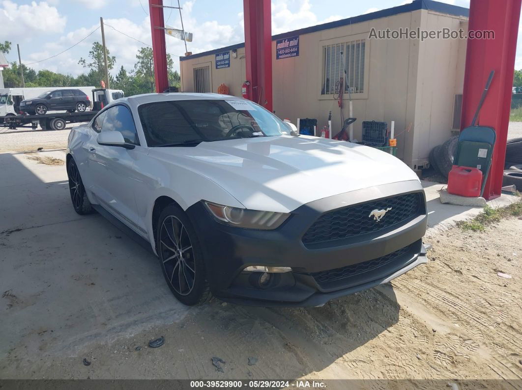 2016 Ford Mustang Ecoboost Белый vin: 1FA6P8TH7G5228828