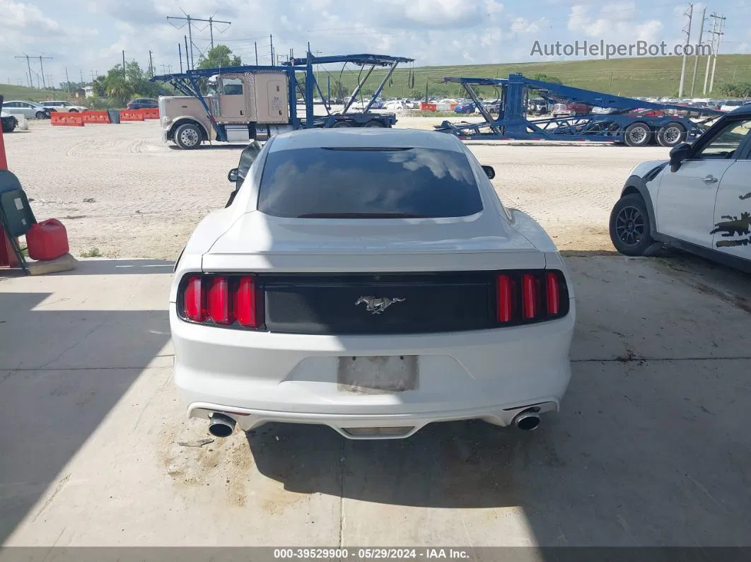 2016 Ford Mustang Ecoboost Белый vin: 1FA6P8TH7G5228828