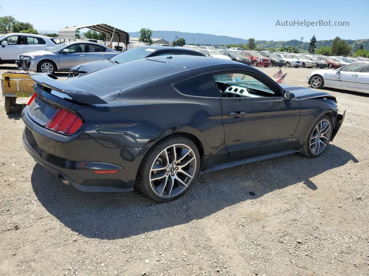 2016 Ford Mustang  Black vin: 1FA6P8TH7G5260212