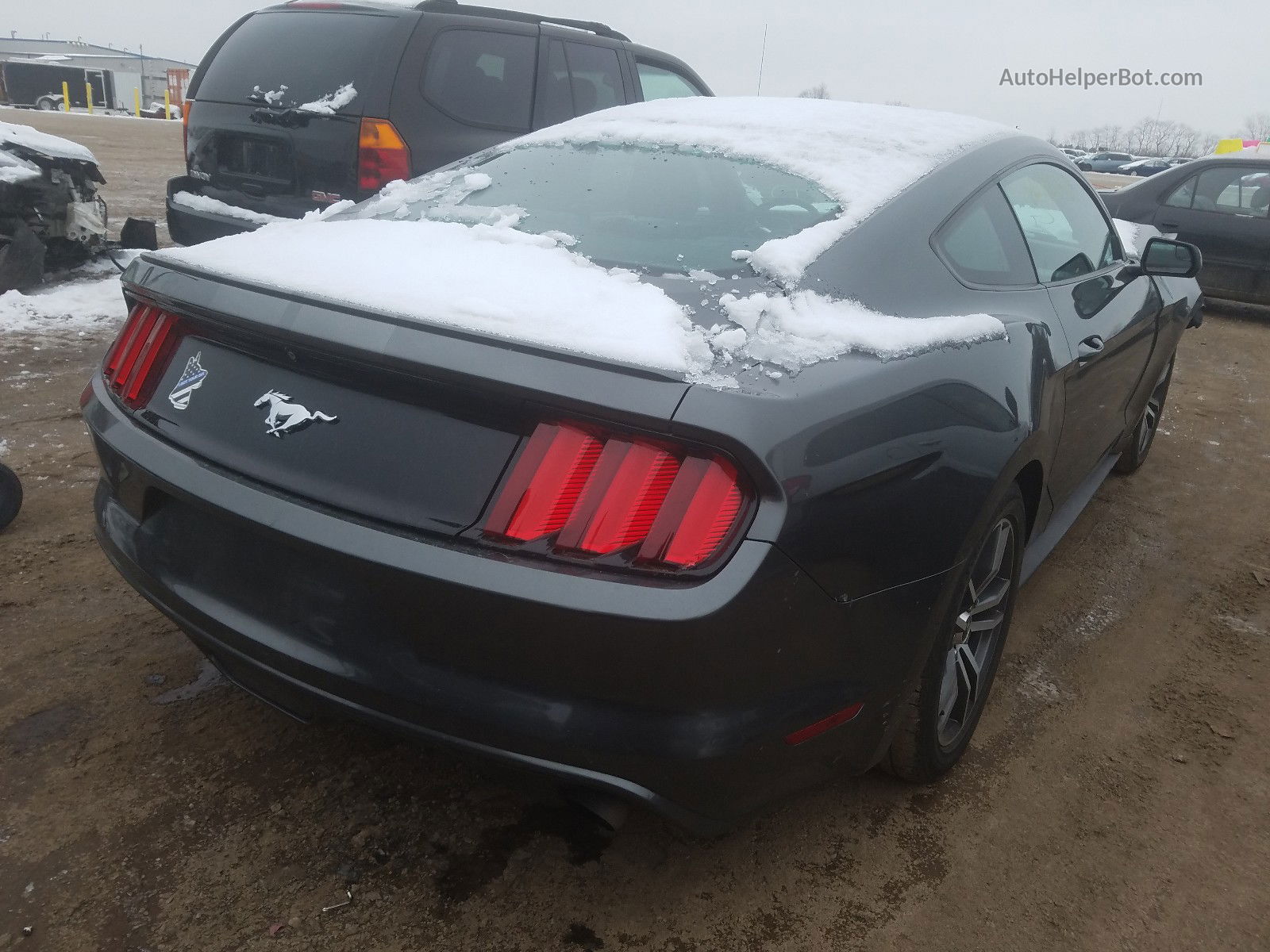 2016 Ford Mustang Gray vin: 1FA6P8TH7G5261750