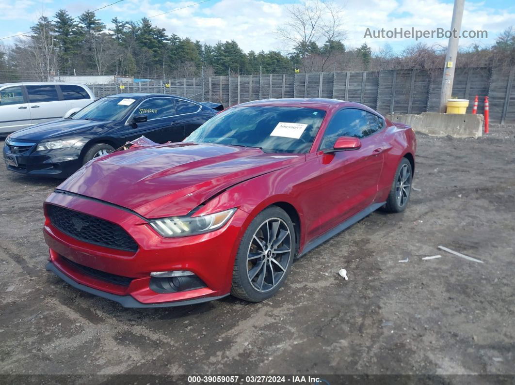 2016 Ford Mustang Ecoboost Red vin: 1FA6P8TH7G5265684