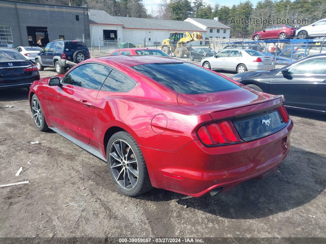 2016 Ford Mustang Ecoboost Red vin: 1FA6P8TH7G5265684