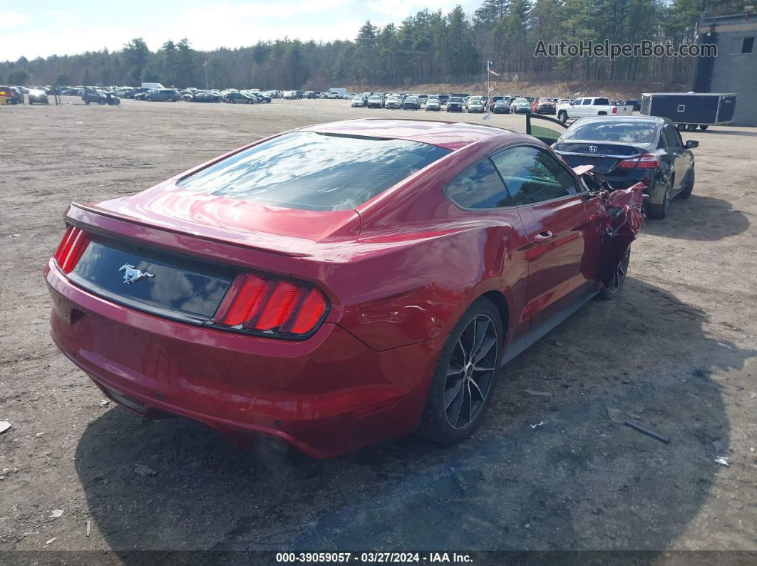 2016 Ford Mustang Ecoboost Red vin: 1FA6P8TH7G5265684