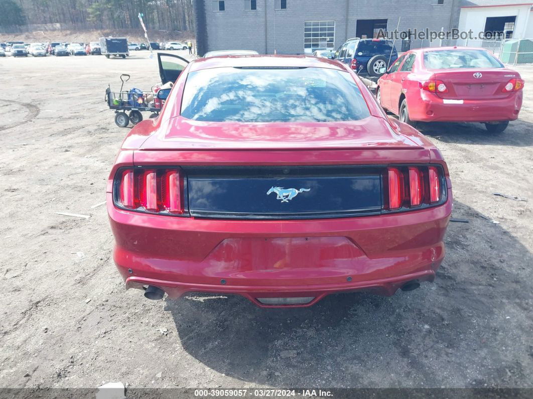 2016 Ford Mustang Ecoboost Red vin: 1FA6P8TH7G5265684