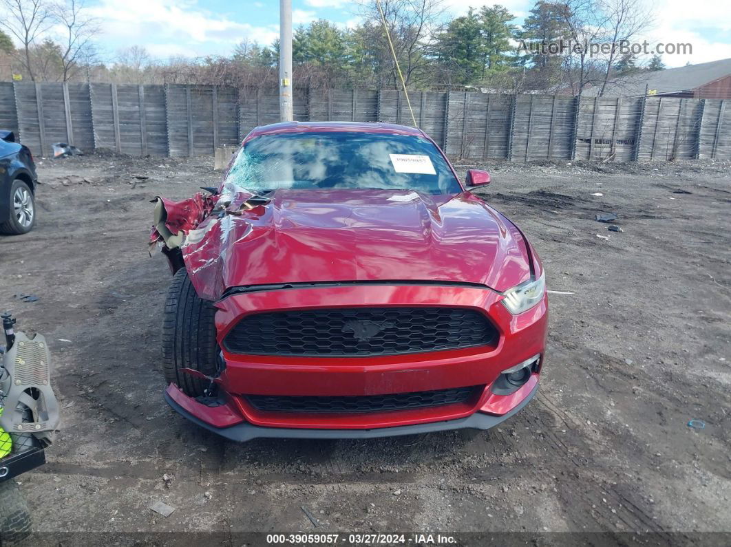 2016 Ford Mustang Ecoboost Red vin: 1FA6P8TH7G5265684