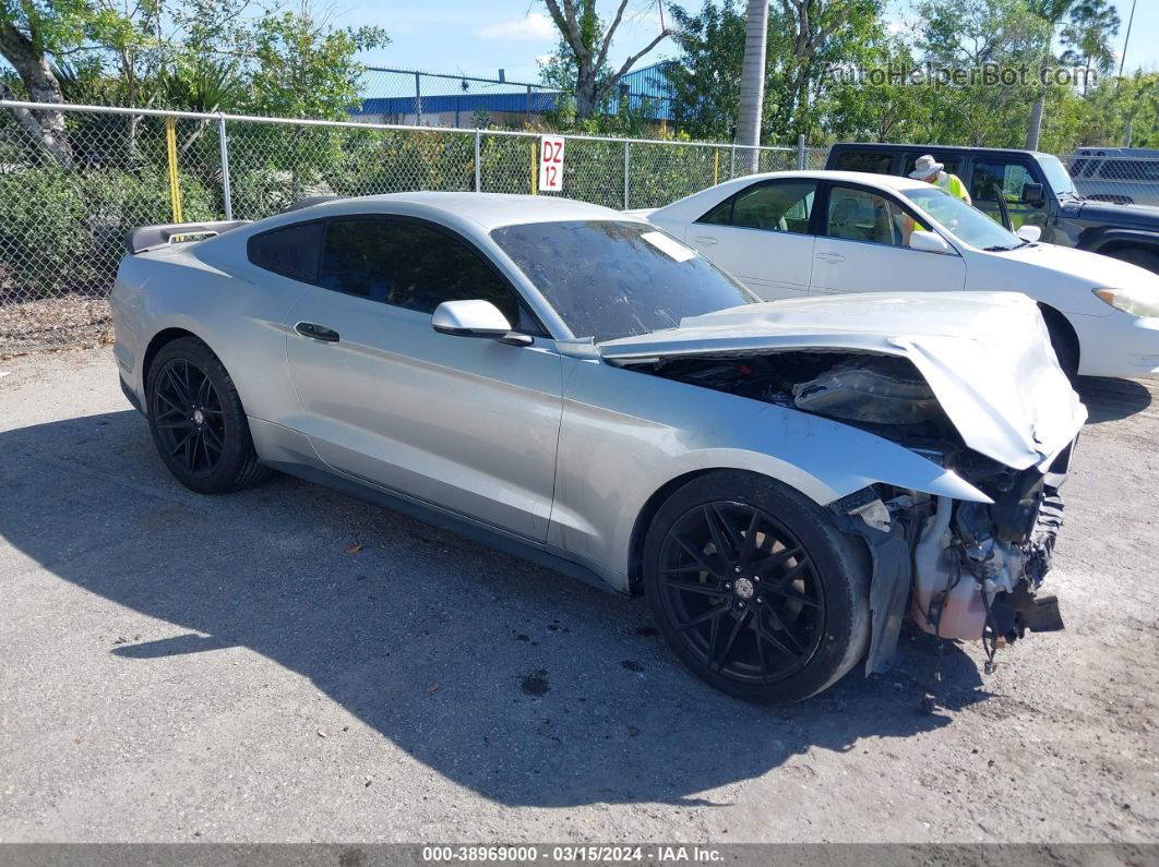 2016 Ford Mustang Ecoboost Gray vin: 1FA6P8TH7G5274143