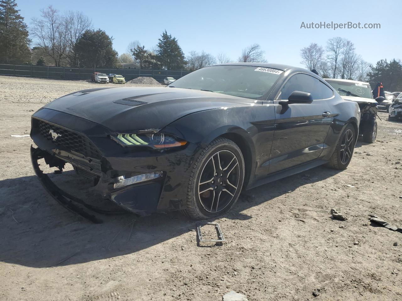 2020 Ford Mustang  Black vin: 1FA6P8TH7L5117724