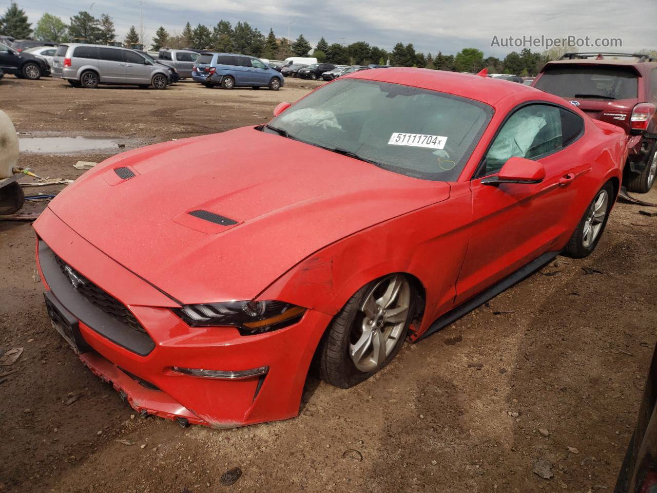 2020 Ford Mustang  Red vin: 1FA6P8TH7L5145460