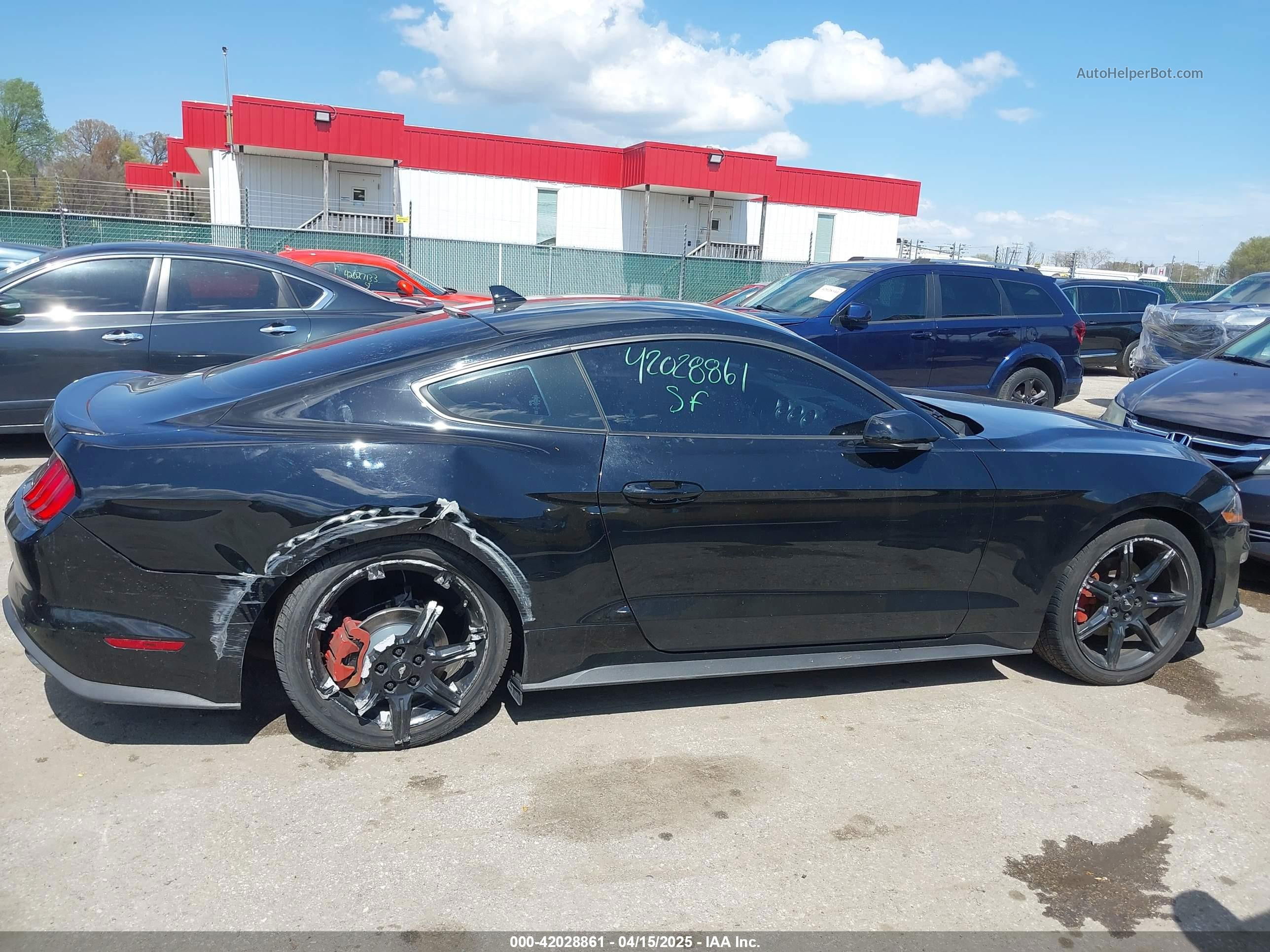 2020 Ford Mustang Ecoboost Fastback Black vin: 1FA6P8TH7L5169144