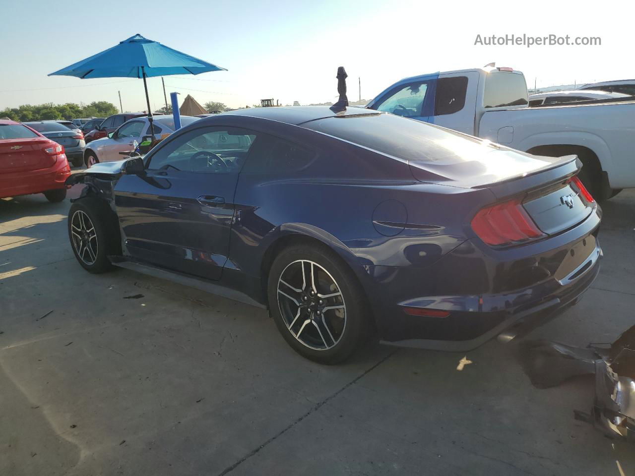 2020 Ford Mustang  Blue vin: 1FA6P8TH7L5169662