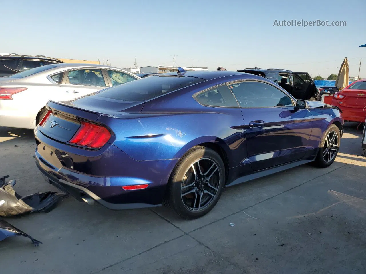 2020 Ford Mustang  Синий vin: 1FA6P8TH7L5169662