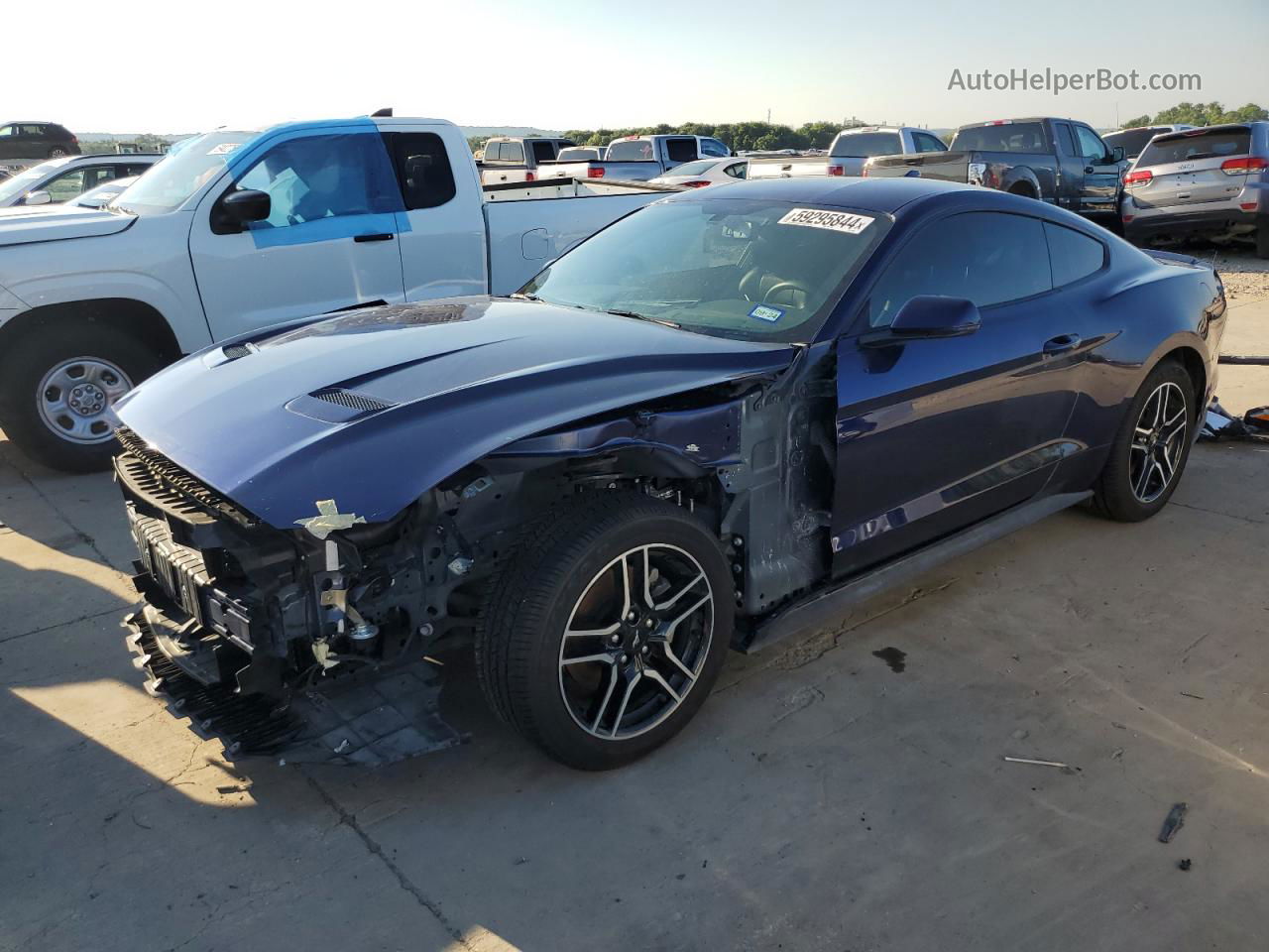 2020 Ford Mustang  Blue vin: 1FA6P8TH7L5169662