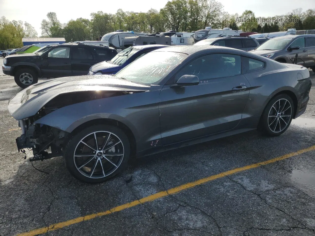 2020 Ford Mustang  Gray vin: 1FA6P8TH7L5173100