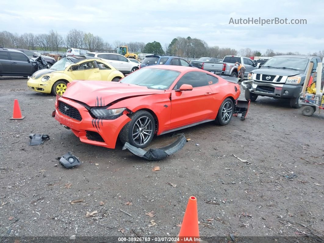 2015 Ford Mustang Ecoboost Orange vin: 1FA6P8TH8F5312123