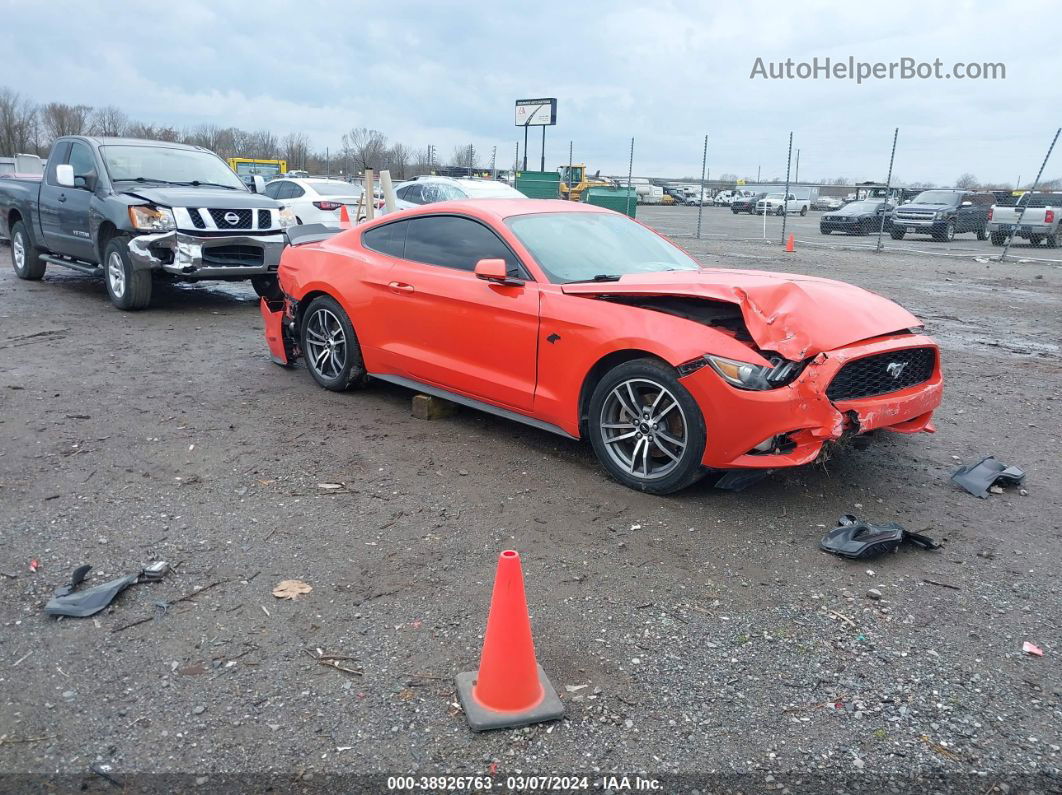 2015 Ford Mustang Ecoboost Orange vin: 1FA6P8TH8F5312123