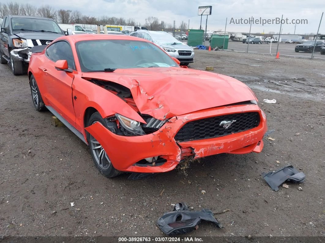 2015 Ford Mustang Ecoboost Orange vin: 1FA6P8TH8F5312123