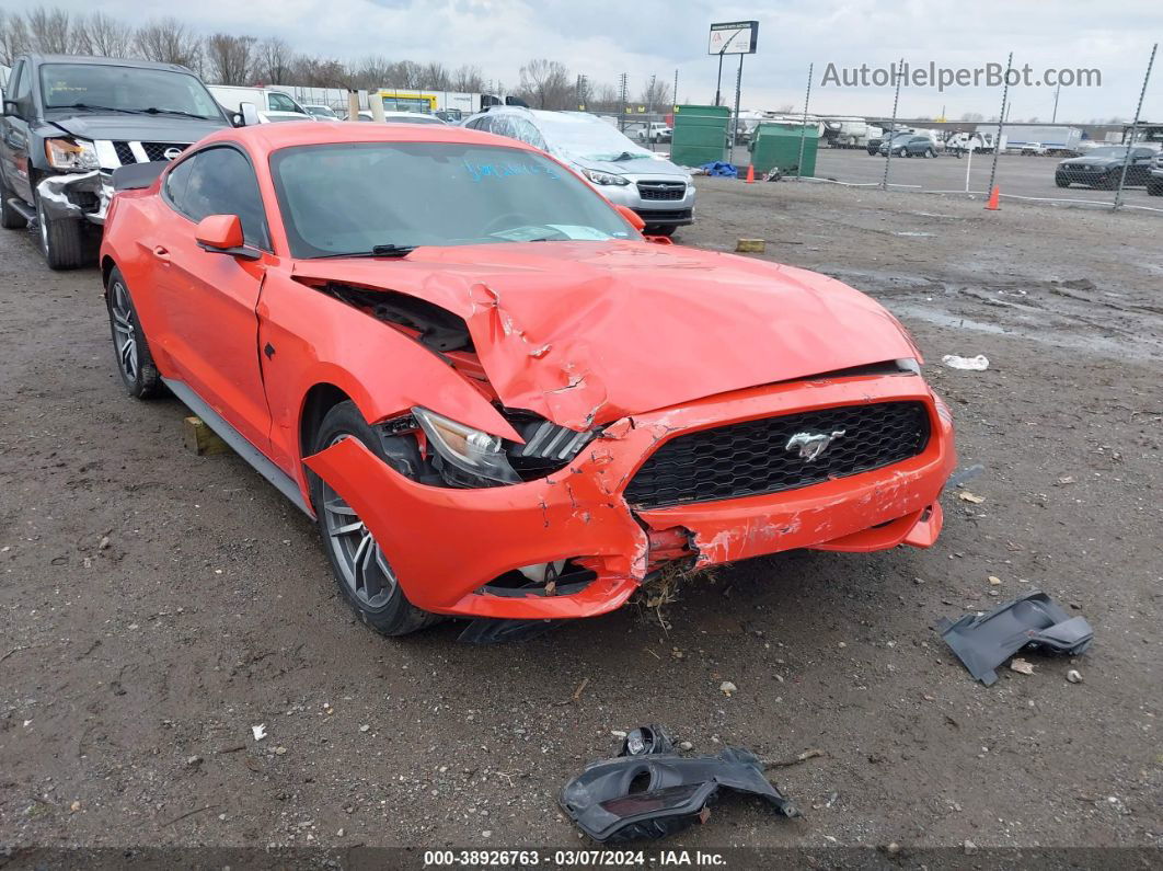 2015 Ford Mustang Ecoboost Оранжевый vin: 1FA6P8TH8F5312123