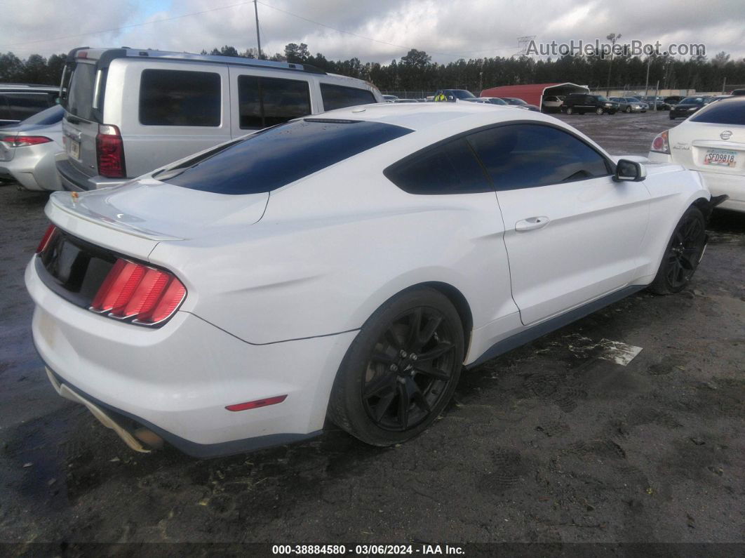 2015 Ford Mustang Ecoboost White vin: 1FA6P8TH8F5316480