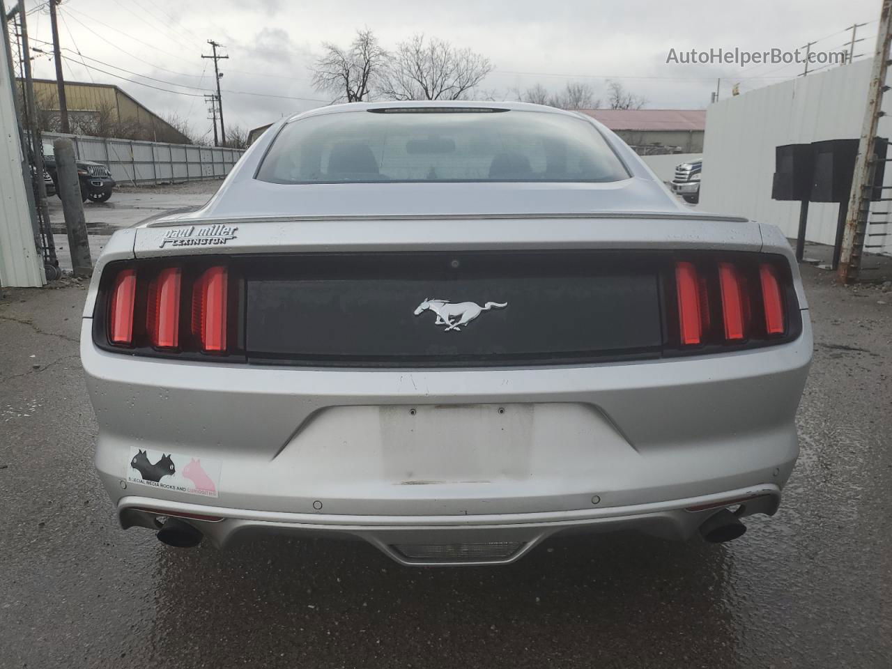 2015 Ford Mustang  Silver vin: 1FA6P8TH8F5329407