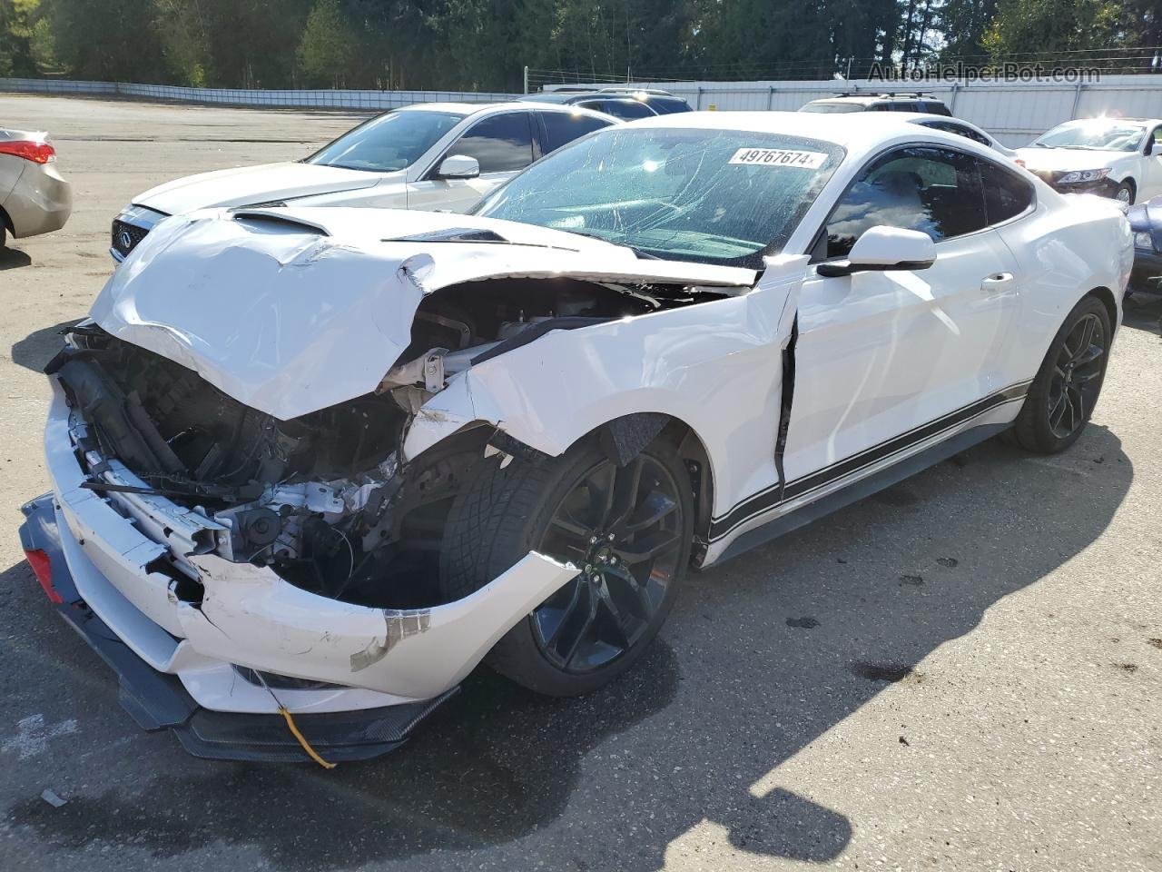 2015 Ford Mustang  White vin: 1FA6P8TH8F5371334