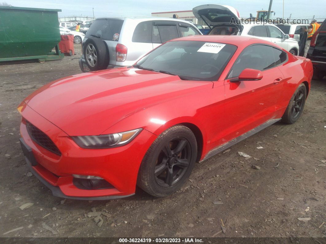 2015 Ford Mustang Ecoboost Red vin: 1FA6P8TH8F5381474