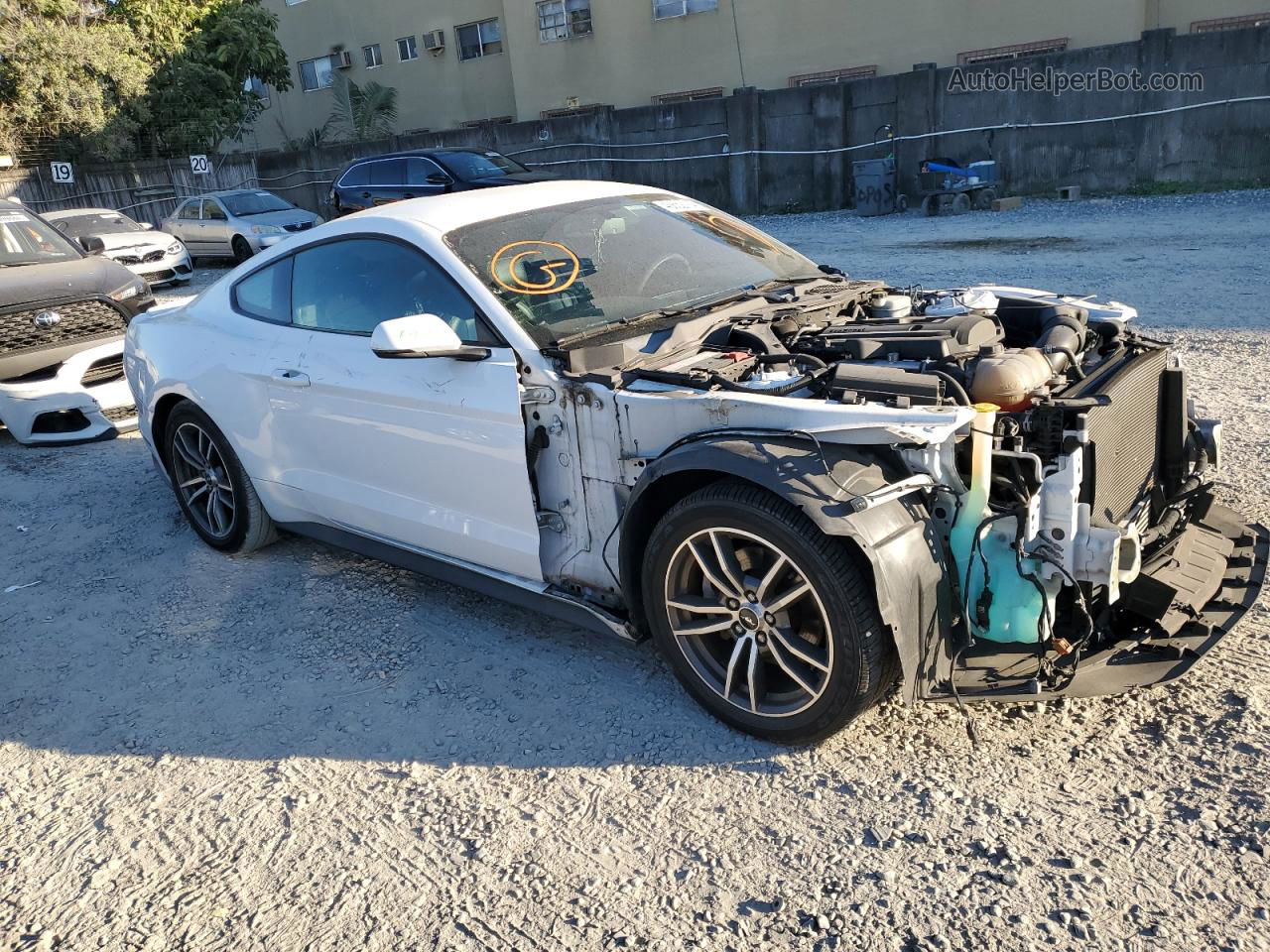 2015 Ford Mustang  White vin: 1FA6P8TH8F5435551