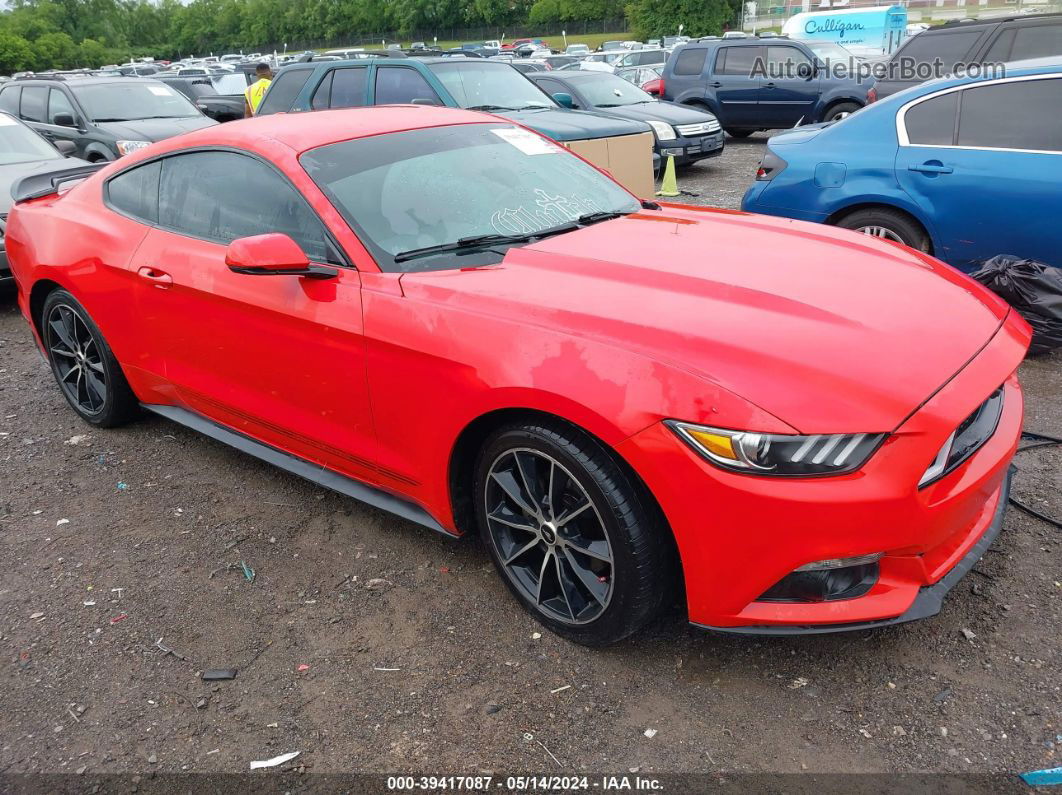 2016 Ford Mustang Ecoboost Red vin: 1FA6P8TH8G5204831