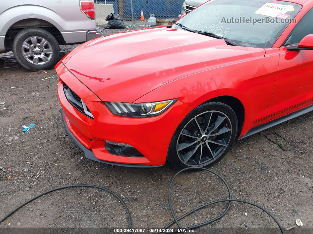 2016 Ford Mustang Ecoboost Red vin: 1FA6P8TH8G5204831