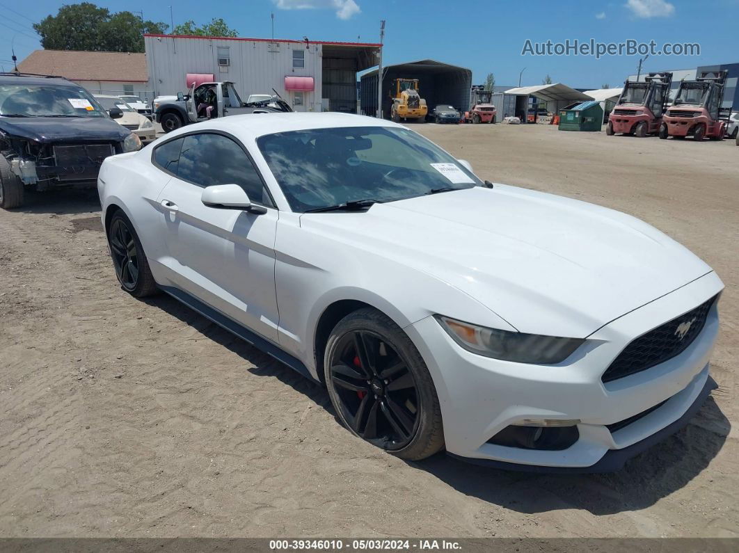 2016 Ford Mustang Ecoboost Белый vin: 1FA6P8TH8G5272417