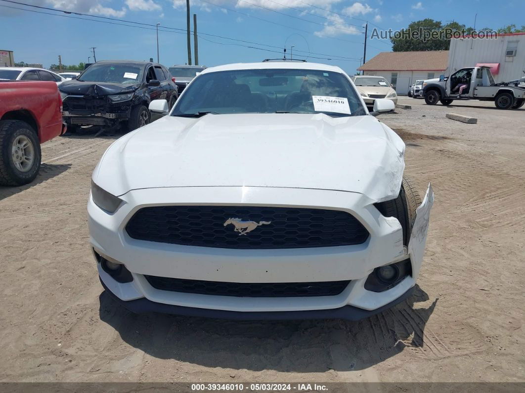 2016 Ford Mustang Ecoboost White vin: 1FA6P8TH8G5272417