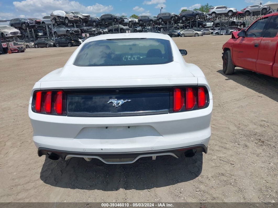 2016 Ford Mustang Ecoboost White vin: 1FA6P8TH8G5272417