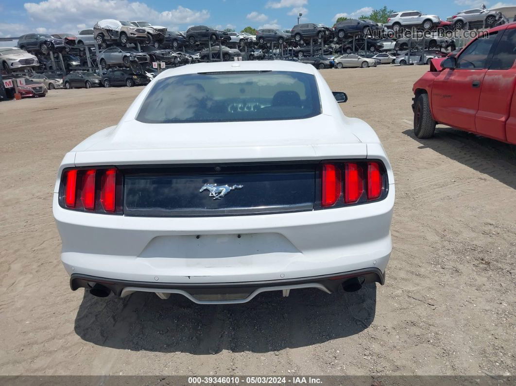 2016 Ford Mustang Ecoboost Белый vin: 1FA6P8TH8G5272417