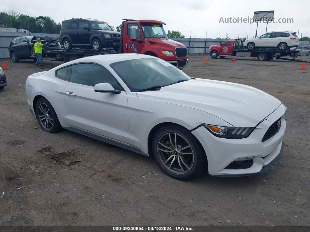 2016 Ford Mustang Ecoboost White vin: 1FA6P8TH8G5305030