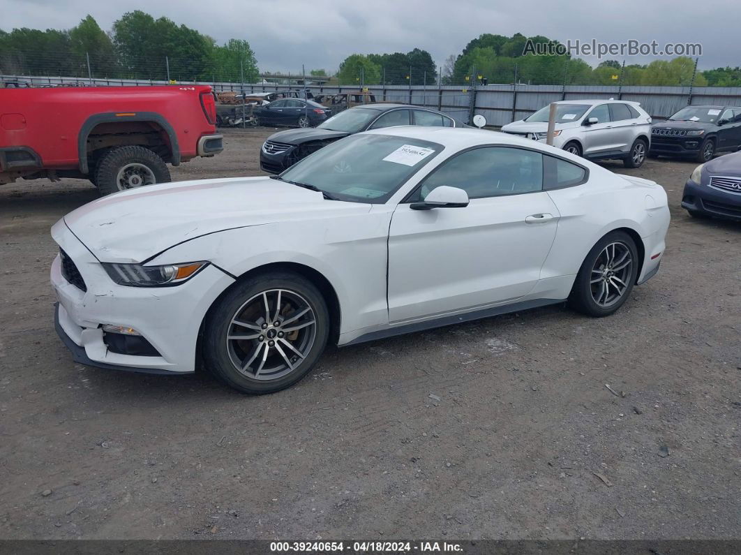 2016 Ford Mustang Ecoboost Белый vin: 1FA6P8TH8G5305030