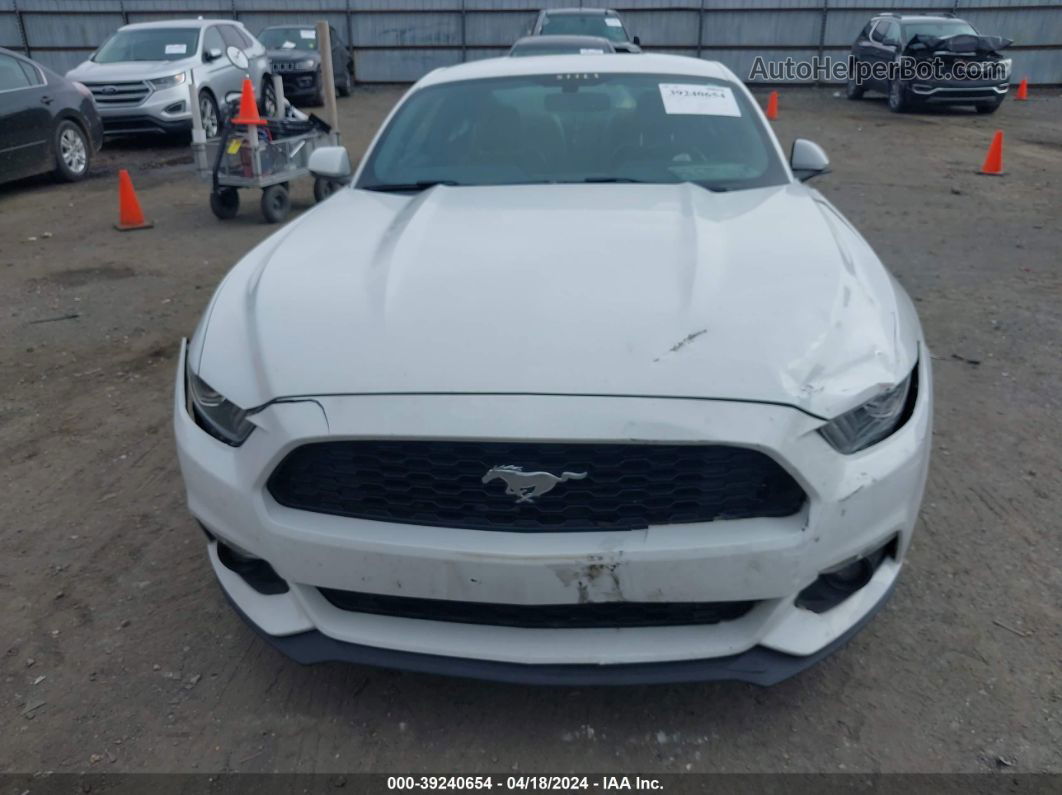 2016 Ford Mustang Ecoboost White vin: 1FA6P8TH8G5305030