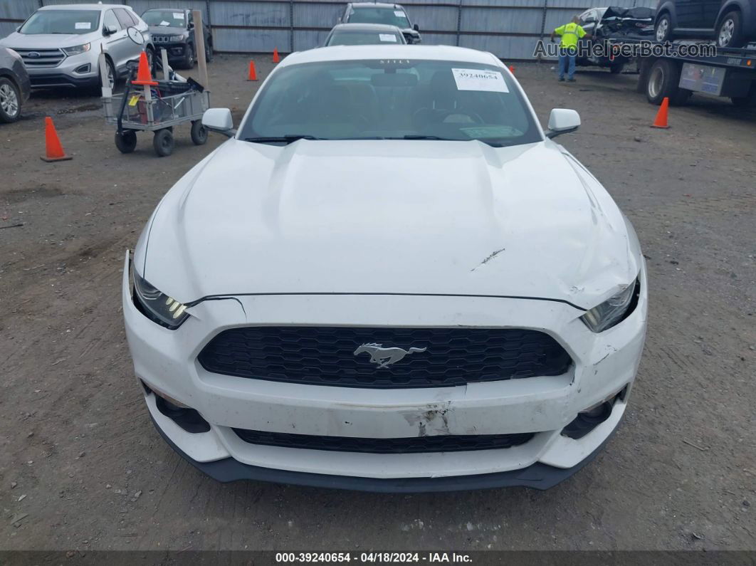 2016 Ford Mustang Ecoboost White vin: 1FA6P8TH8G5305030