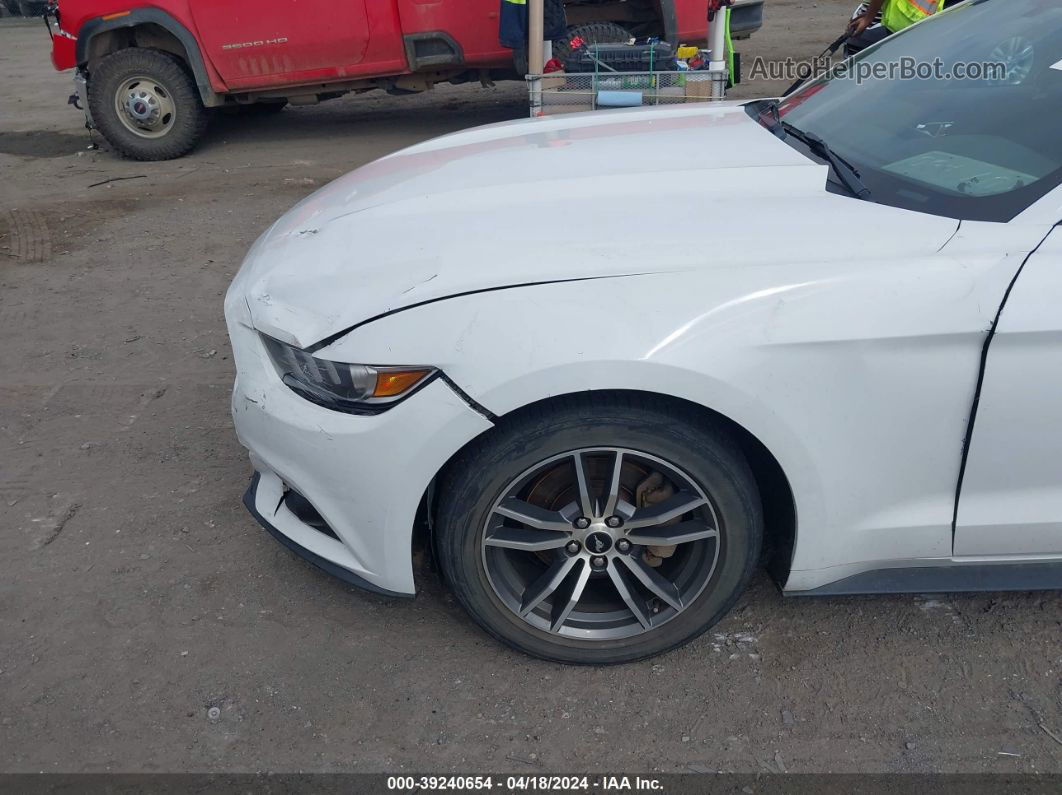 2016 Ford Mustang Ecoboost White vin: 1FA6P8TH8G5305030