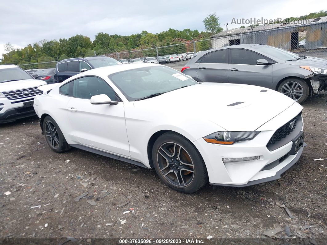 2020 Ford Mustang Ecoboost  White vin: 1FA6P8TH8L5123712