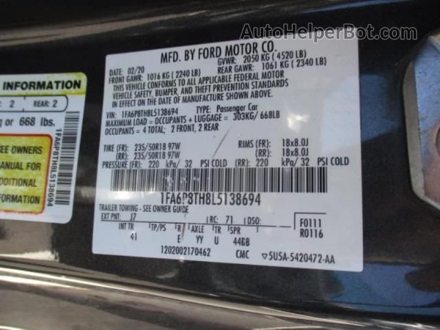2020 Ford Mustang Ecoboost Unknown vin: 1FA6P8TH8L5138694