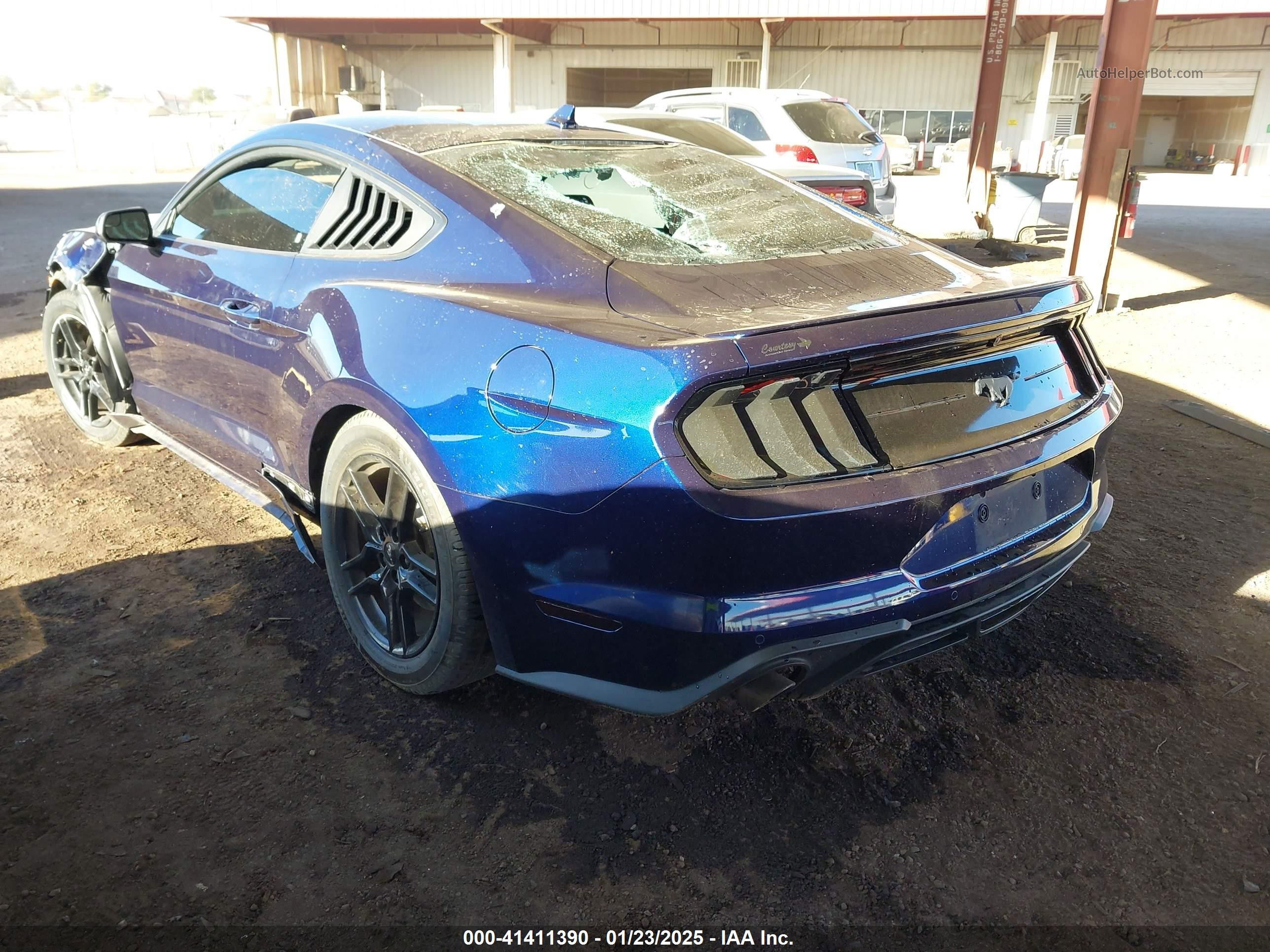 2020 Ford Mustang Ecoboost Fastback Синий vin: 1FA6P8TH8L5142809