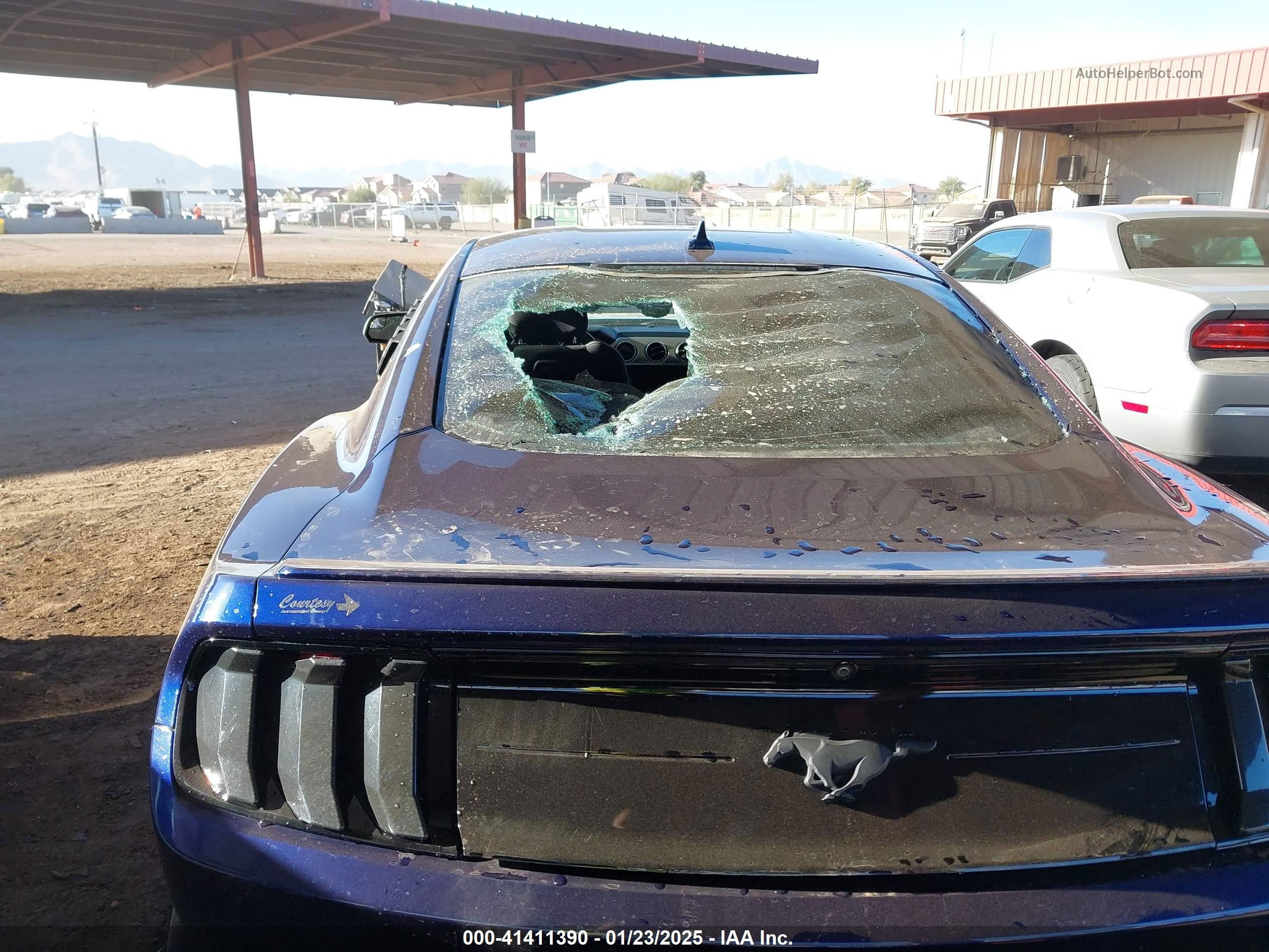 2020 Ford Mustang Ecoboost Fastback Синий vin: 1FA6P8TH8L5142809