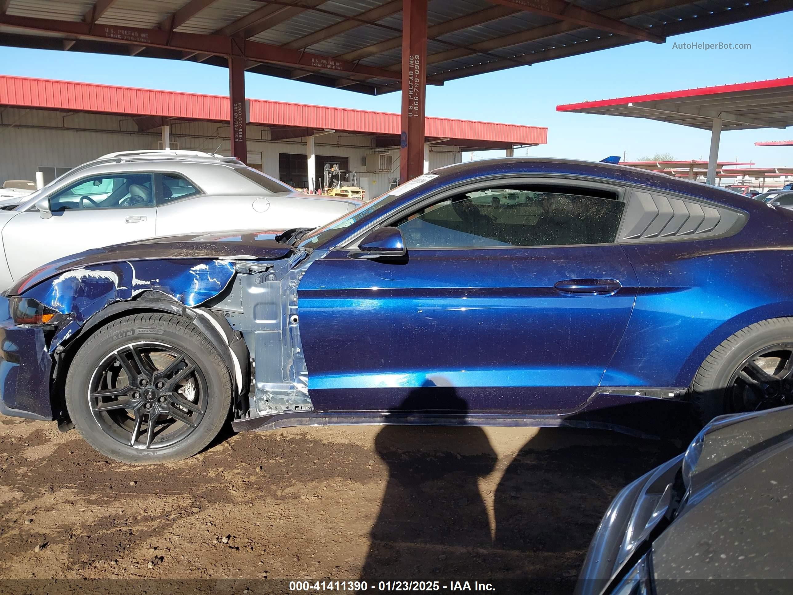 2020 Ford Mustang Ecoboost Fastback Синий vin: 1FA6P8TH8L5142809