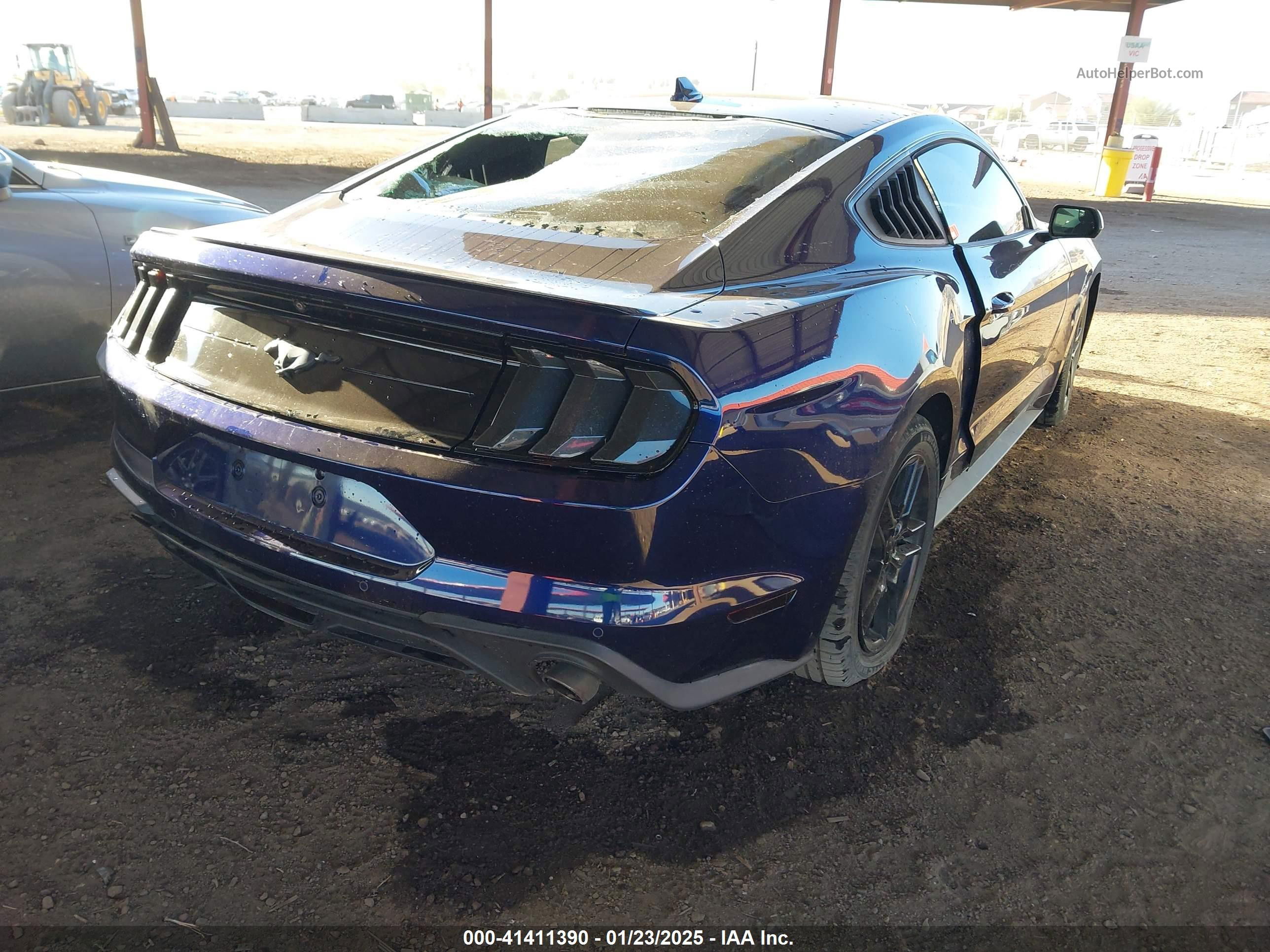 2020 Ford Mustang Ecoboost Fastback Синий vin: 1FA6P8TH8L5142809